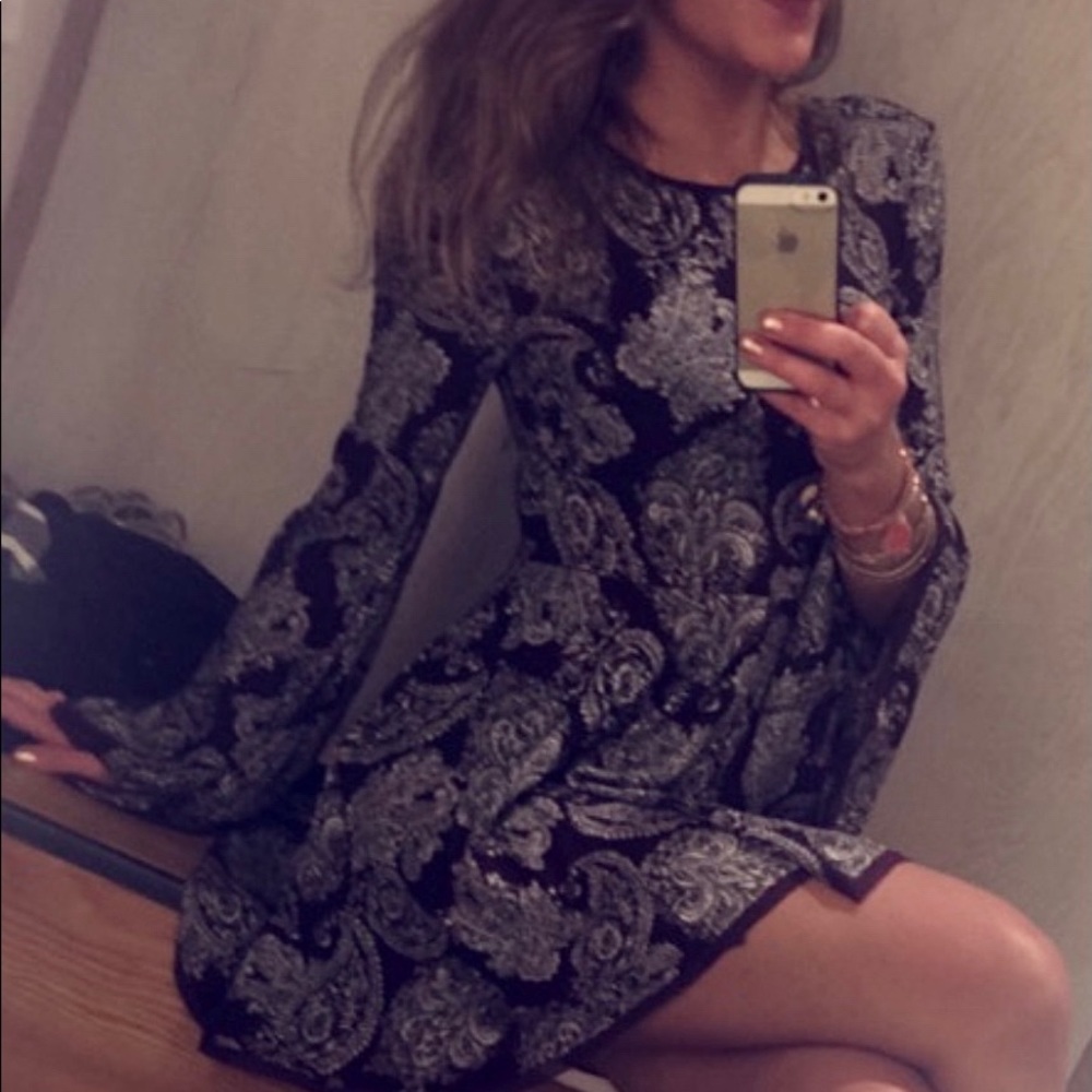 Patterned Mini Dress